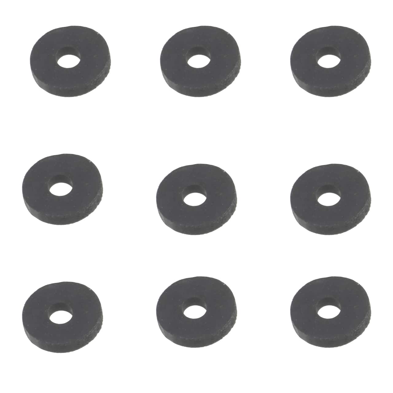 12 Pack: Black PVC Rondelle Spacer Heishi Beads, 5.8mm by Bead Landing™